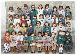 ECOLE MARAVAL FILLES 1953 CP